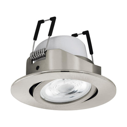 `Eglo - Saliceto-Z Recessed Light Brushed Steel ?8.8 - Rgb + Tw - Zigbee, Bluetooth`