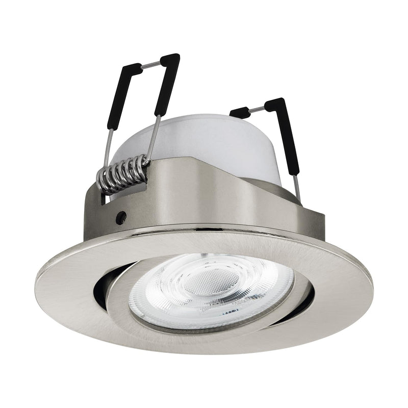 `Eglo - Saliceto-Z Recessed Light Brushed Steel ?8.8 - Rgb + Tw - Zigbee, Bluetooth`