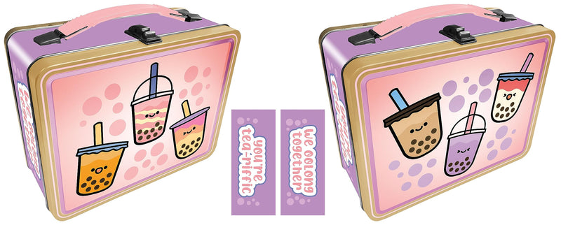 AQUARIUS Boba Fun Tin storage box, 8.6 x 6.8 x 3.9