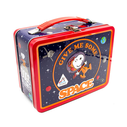 AQUARIUS Peanuts Artemis Fun Box - Sturdy Tin Storage Box with Plastic Handle & Embossed Front Cover - Officially Licensed Peanuts Artemis Merchandise & Collectible Gift