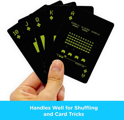 Aquarius Space Invaders Playing Cards – Space Invaders Themed Deck of Cards for Your Favorite Card Games - Officially Licensed Space Invaders Merchandise & Collectibles