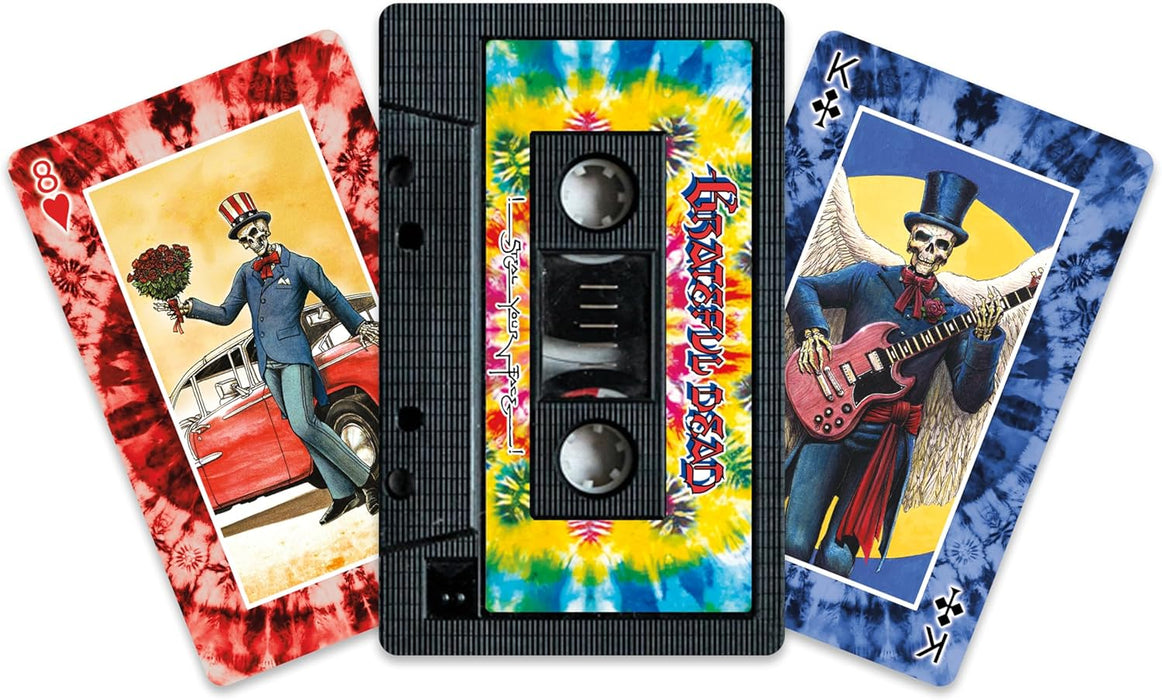 Aquarius Grateful Dead Premium Cassette Playing Cards -Grateful Dead Themed Deck of Cards for Your Favorite Card Games - Officially Licensed Grateful Dead Merchandise & Collectibles