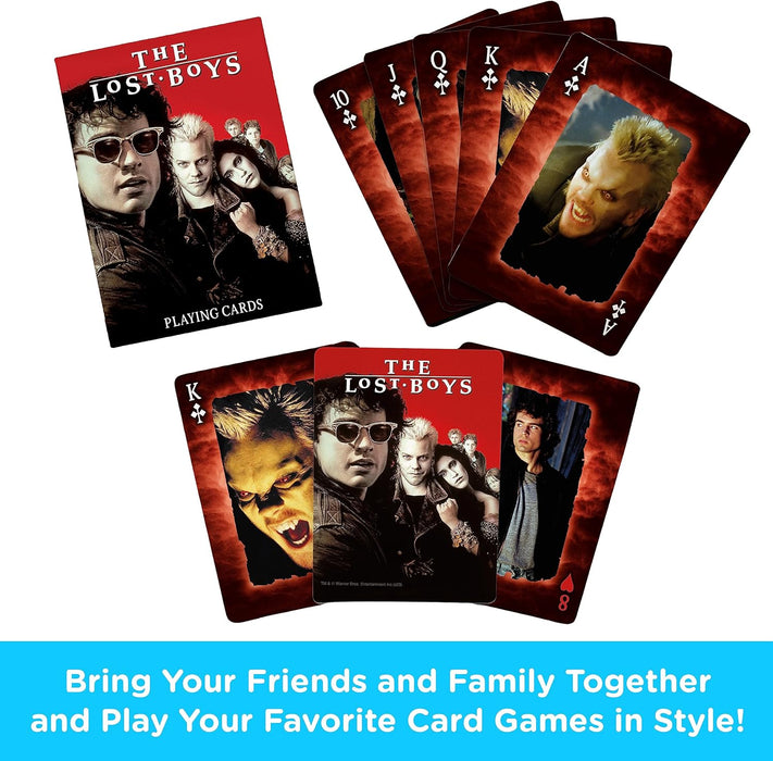 Aquarius Lost Boys Playing Cards - Lost Boys Movie Themed Deck of Cards for Your Favorite Card Games - Officially Licensed Lost Boys Merchandise & Collectibles 2.5 x 3.5