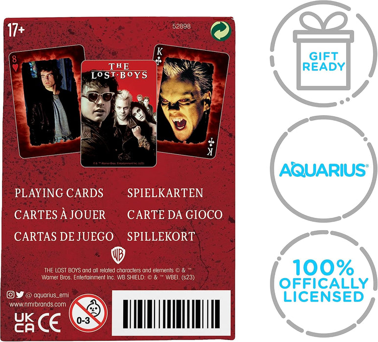 Aquarius Lost Boys Playing Cards - Lost Boys Movie Themed Deck of Cards for Your Favorite Card Games - Officially Licensed Lost Boys Merchandise & Collectibles 2.5 x 3.5