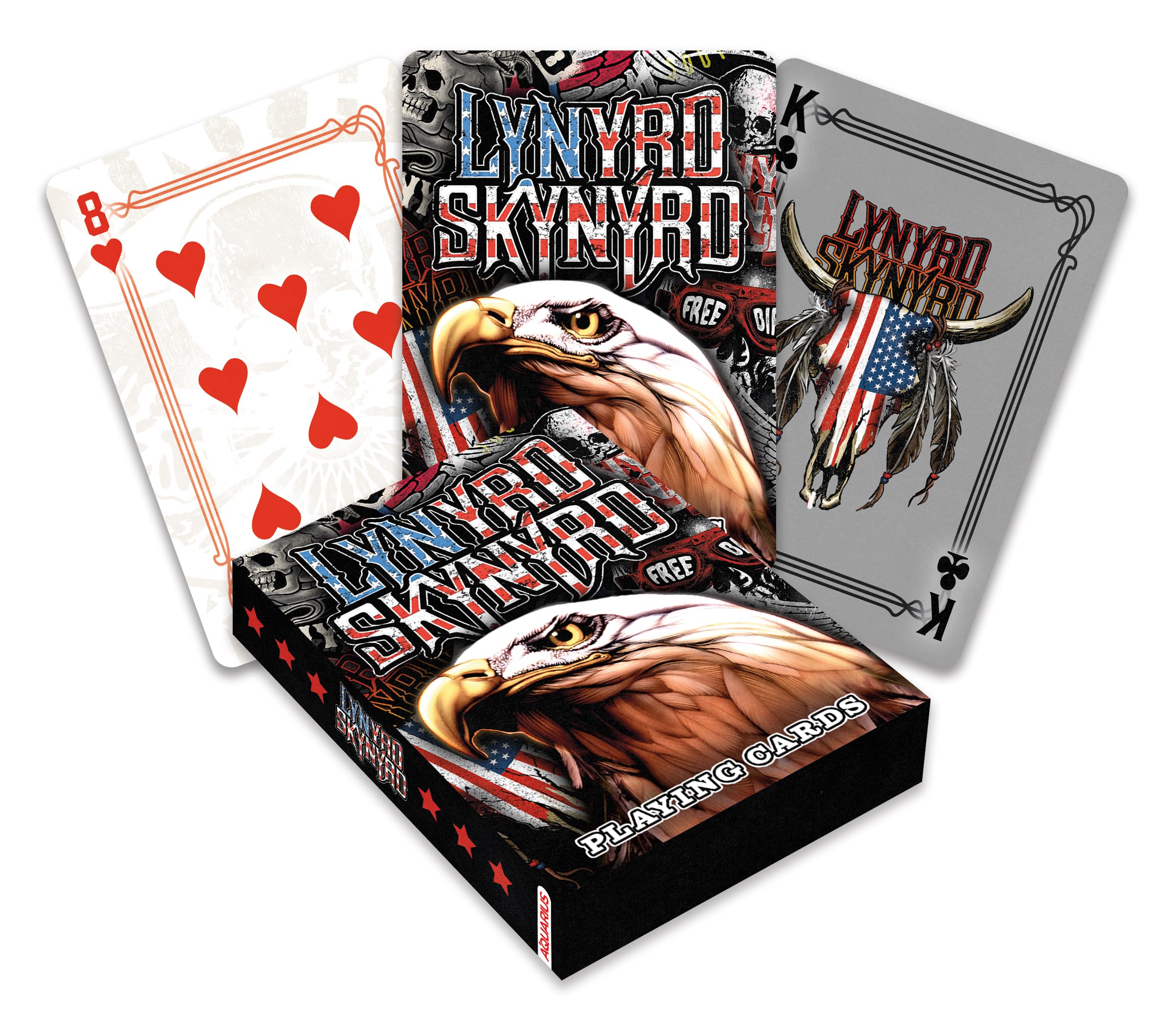 AQUARIUS Lynyrd Skynyrd Playing Cards – Lynyrd Skynyrd Themed Deck of Cards for Your Favorite Card Games - Officially Licensed Lynyrd Skynyrd Merchandise & Collectibles