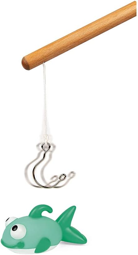 Janod - Fishing Game - 2 Squirters Included - Early Years Bath Toy - Suitable for Ages 2 and Up, J04715