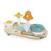 Janod - Pure Musiktisch mit 5 Funktionen - Kinder Spieltisch aus Holz - Musikalisches Holzspielzeug - Mit Zimbel, Glocke, Waschbrett und Tamburin - Baby Spielzeug ab 1 Jahr, J05164
