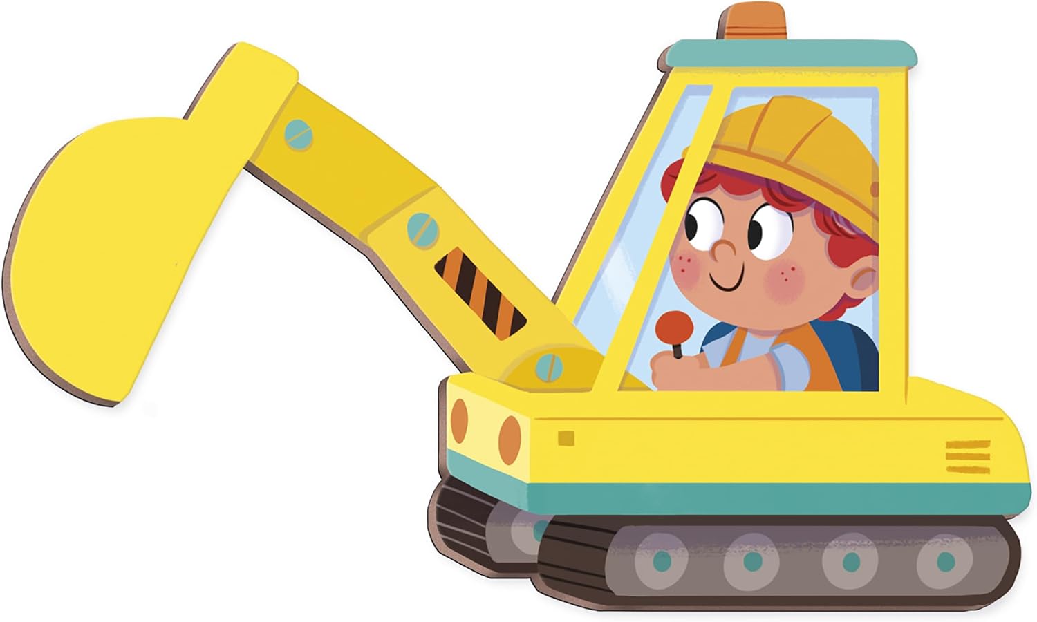 Janod - Magnéti'Stories Die Baustelle - Magnetisches Lernspiel 30 Magnete - Kinderspielzeug aus FSC-Pappe - Fördert Vorstellungskraft und Feinmotorik - Ab 3 Jahre, J05454