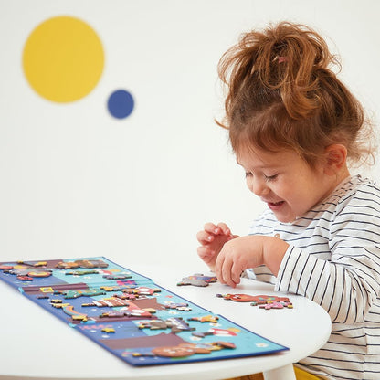 Janod - Magnéti'Stories Fest der Tiere - Magnetisches Lernspiel 30 Magnete - Kinderspielzeug aus FSC-Pappe - Fördert Vorstellungskraft und Feinmotorik - Ab 3 Jahre, J05455