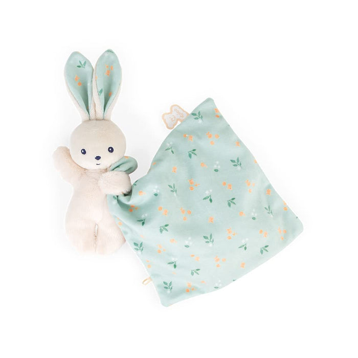 Kaloo - Carré Douceur - Citrus Bouquet Rabbit Comforter - Square: 7.1" x 7.1" / 18 x 18 cm - Babies’ Soft Toy - Ultra-Soft Materials - Gift Box - K972001