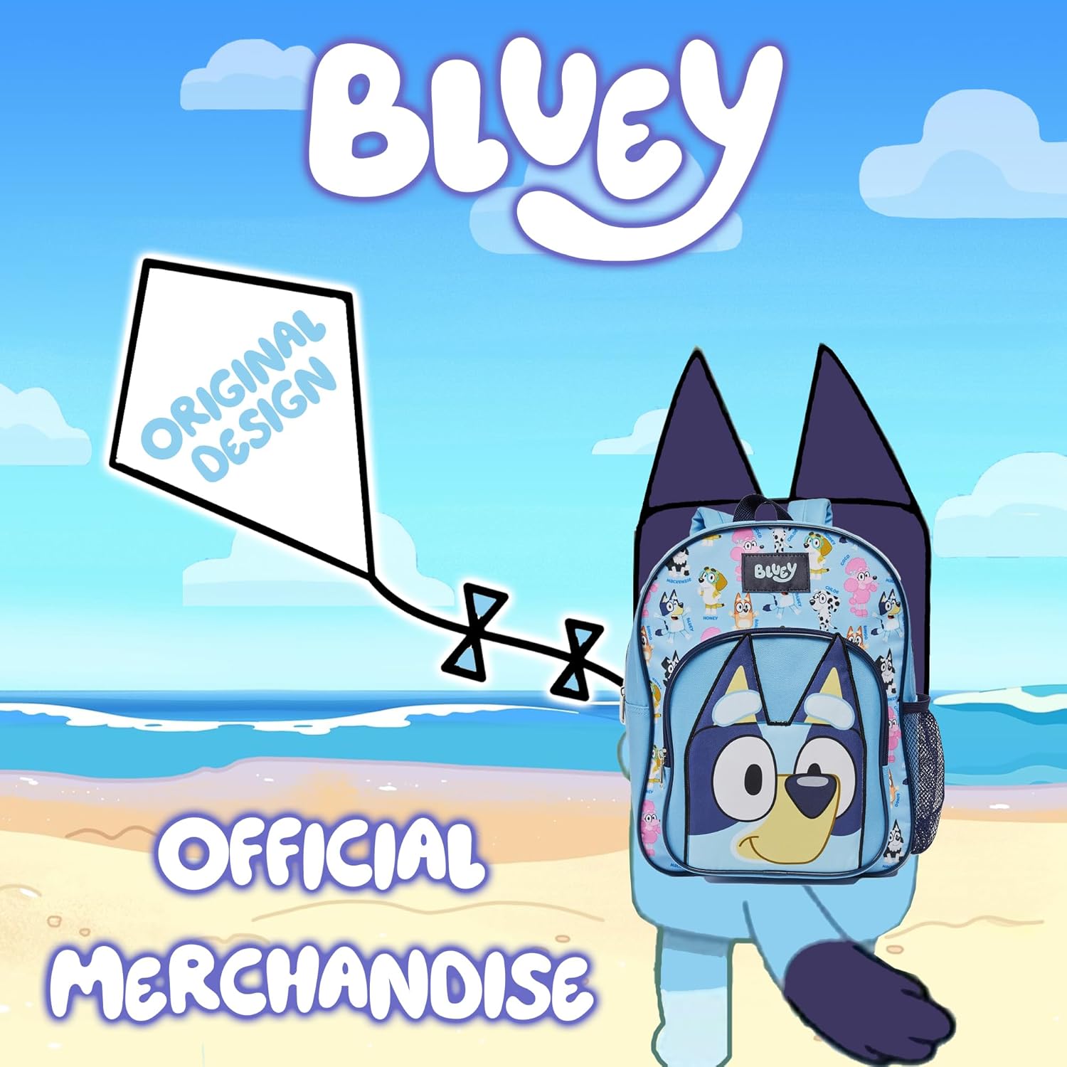 Rugzak met Voorvak Bluey Blauw