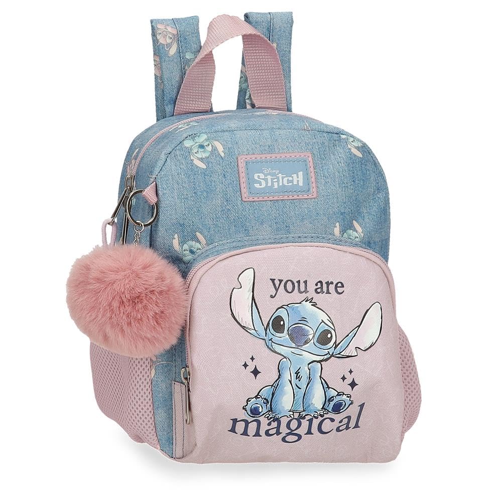 Joumma Disney Stitch You Are Magical kleuterschoolrugzak, blauw, 19 x 24 x 10 cm, polyester, 4,56 l, Blauw, kleuterschool rugzak