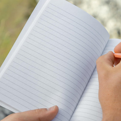 SIGEL RU101 Notebook Re-Up, lined, 100 g/m², approx. A5, light grey, softcover, 100 pages, sustainable