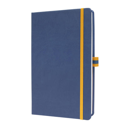 SIGEL LS105 linescape Notebook, lined, approx. A5, blue, yellow, hardcover, 176 pages