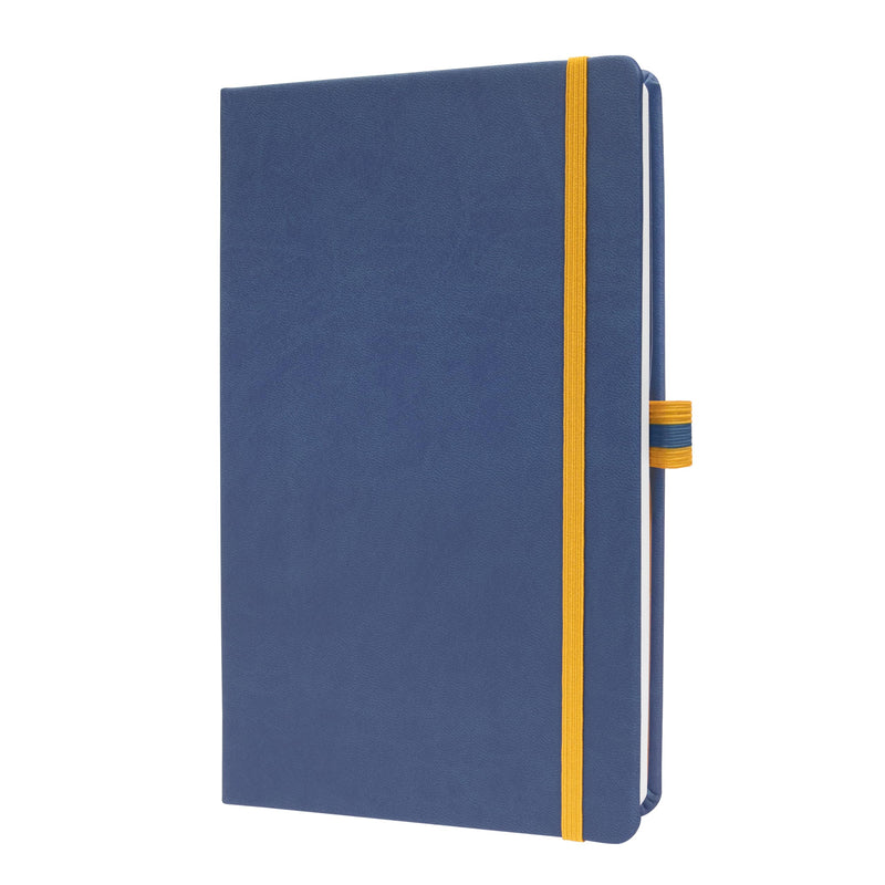 SIGEL LS105 linescape Notebook, lined, approx. A5, blue, yellow, hardcover, 176 pages