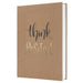 SIGEL JN801 Jolie Notebook, Pure Positivity, lined, 15,2 x 20,3 cm, hardcover, 192 pages, brown, black, gold