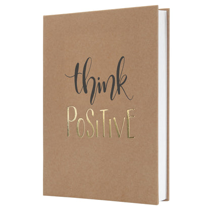 SIGEL JN801 Jolie Notebook, Pure Positivity, lined, 15,2 x 20,3 cm, hardcover, 192 pages, brown, black, gold