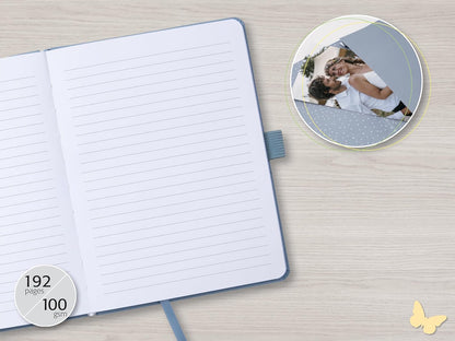 SIGEL JN403 Jolie Notebook, Lined, Approx. A5, Light Grey, hardcover, 192 Pages
