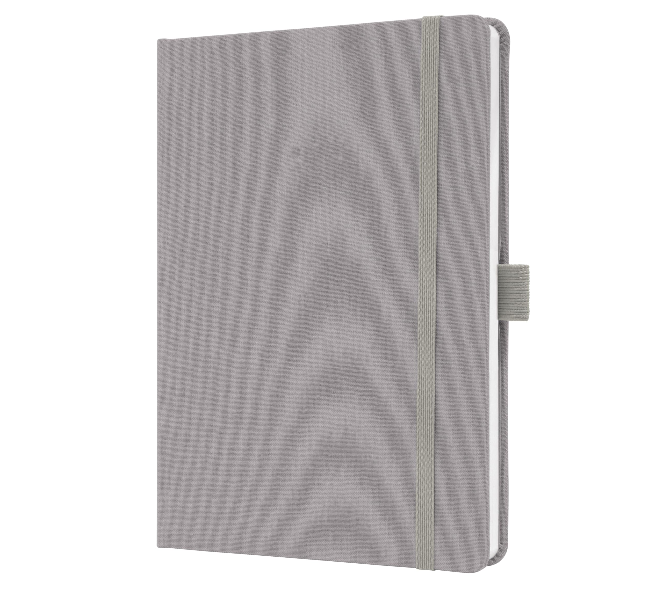 SIGEL JN403 Jolie Notebook, Lined, Approx. A5, Light Grey, hardcover, 192 Pages