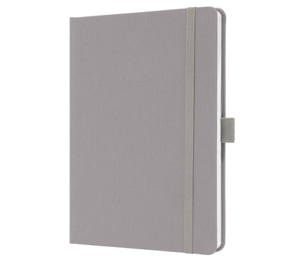 SIGEL JN403 Jolie Notebook, Lined, Approx. A5, Light Grey, hardcover, 192 Pages