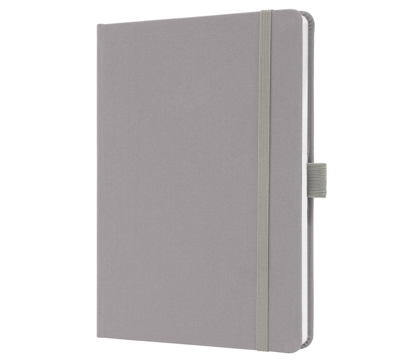 SIGEL JN403 Jolie Notebook, Lined, Approx. A5, Light Grey, hardcover, 192 Pages