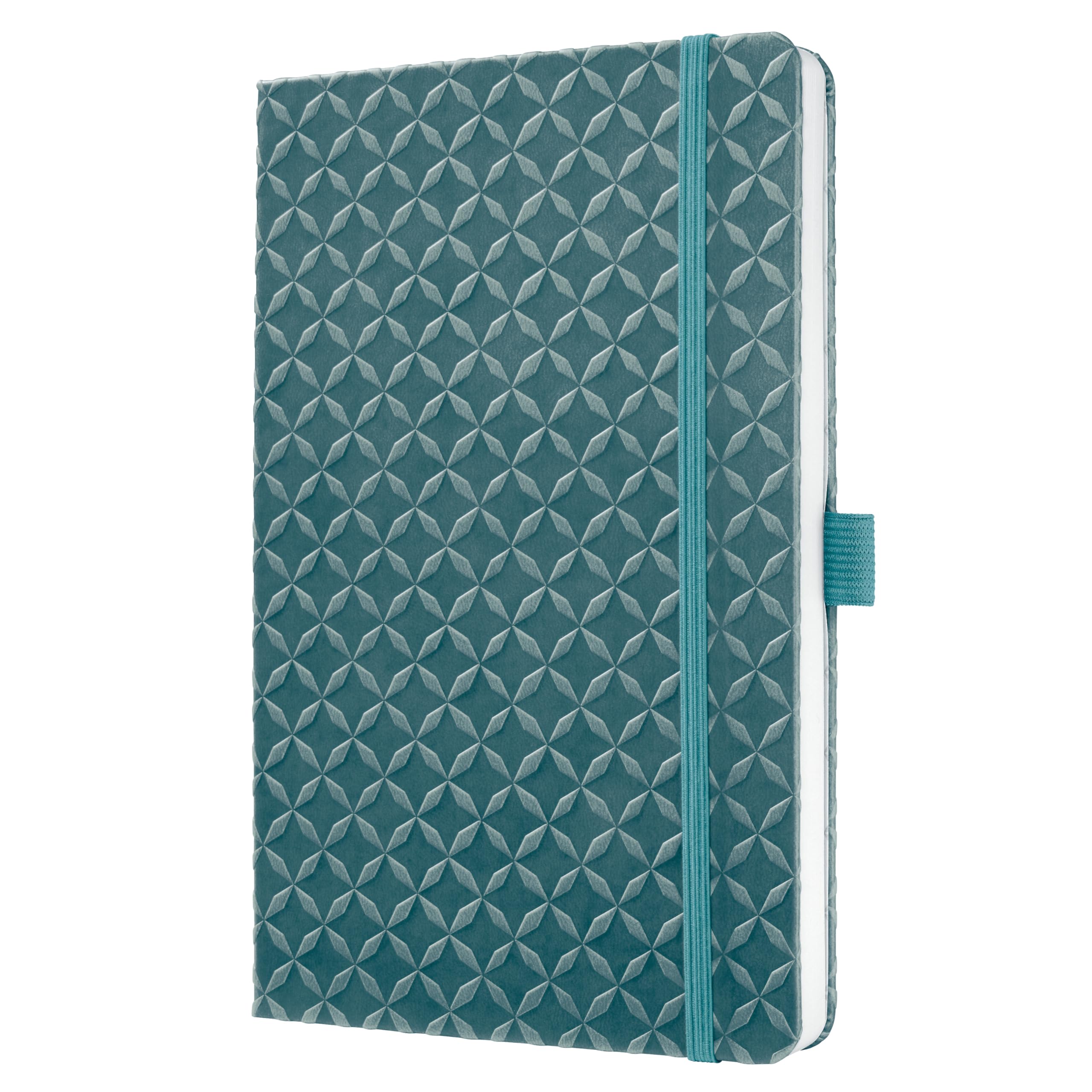 SIGEL JN139 Jolie Libreta, rayado, aprox. A5, azul medio, tapa dura, 174 páginas