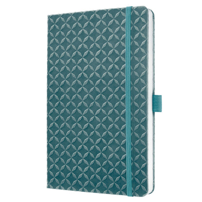 SIGEL JN139 Jolie Libreta, rayado, aprox. A5, azul medio, tapa dura, 174 páginas