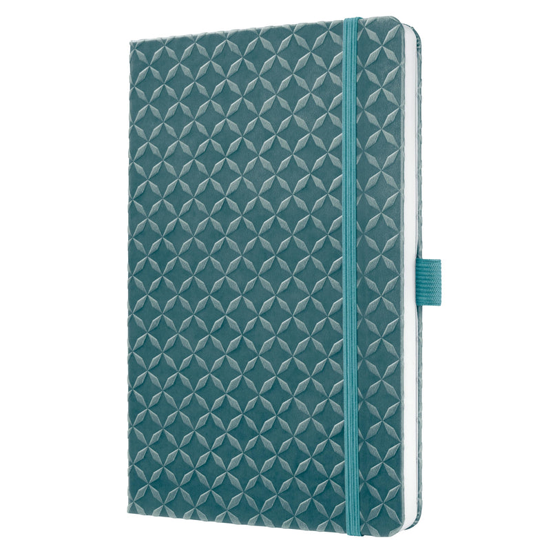 SIGEL JN139 Jolie Libreta, rayado, aprox. A5, azul medio, tapa dura, 174 páginas