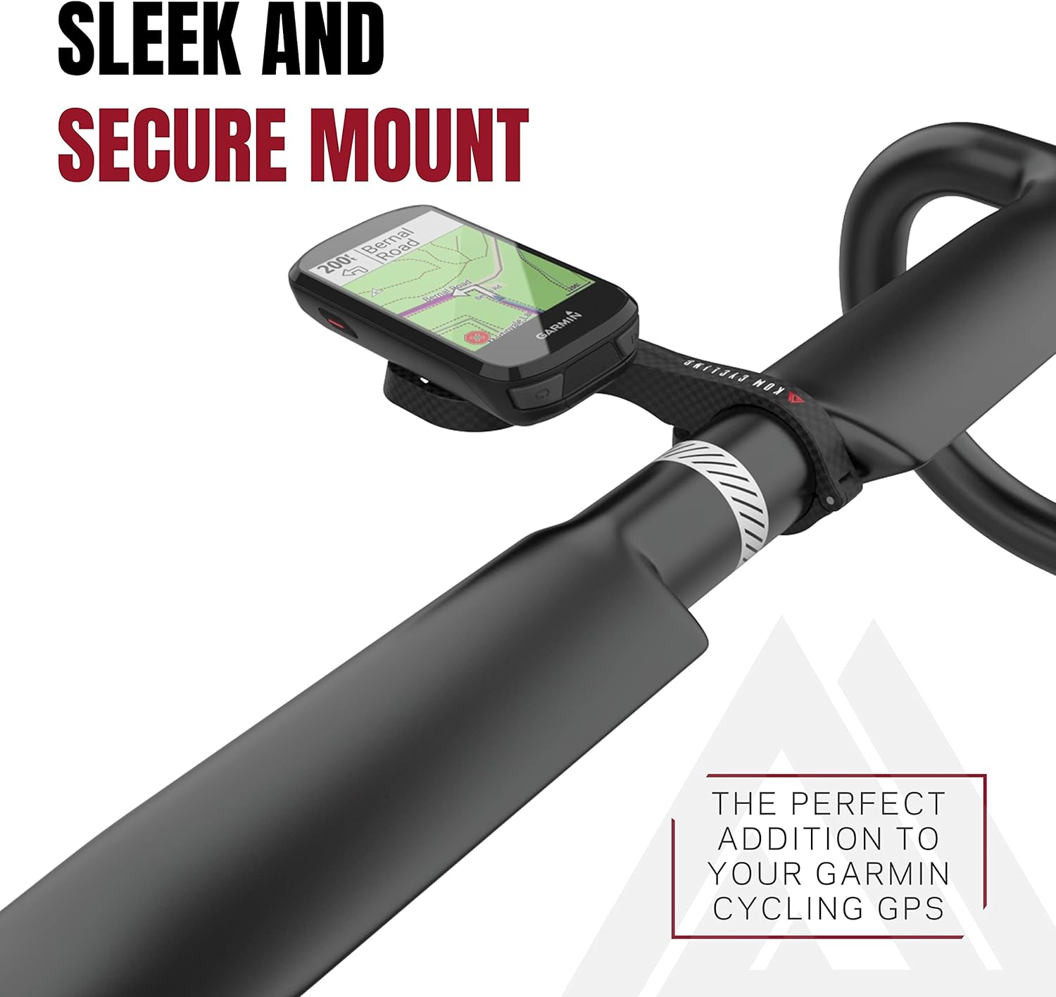 KOM Cycling Computerhalterung für die Verwendung mit der Garmin Edge-Serie. Kompatibel mit Einer Reihe von Garmin-Pendlern, einschließlich Garmin Edge 530 Mount und Garmin 830