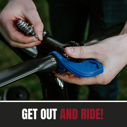 KOM Cycling Computerhalterung für die Verwendung mit der Garmin Edge-Serie. Kompatibel mit Einer Reihe von Garmin-Pendlern, einschließlich Garmin Edge 530 Mount und Garmin 830