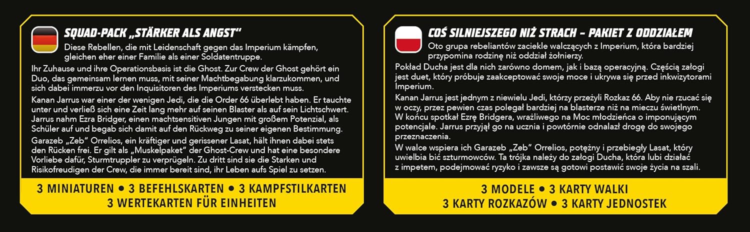 Atomic Mass Games | Star Wars Shatterpoint Stronger Than Fear Squad Pack | Expansión de Miniaturas | A Partir de 14 Años | para 2 Jugadores | 90 Min por Partida | Multilenguaje (Incluye Español