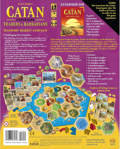 CATAN Traders and Barbarians, Board Game EXPANSION, Ages 10+, 3 - 4 Players, 60 Minutes Minutes Playing Time