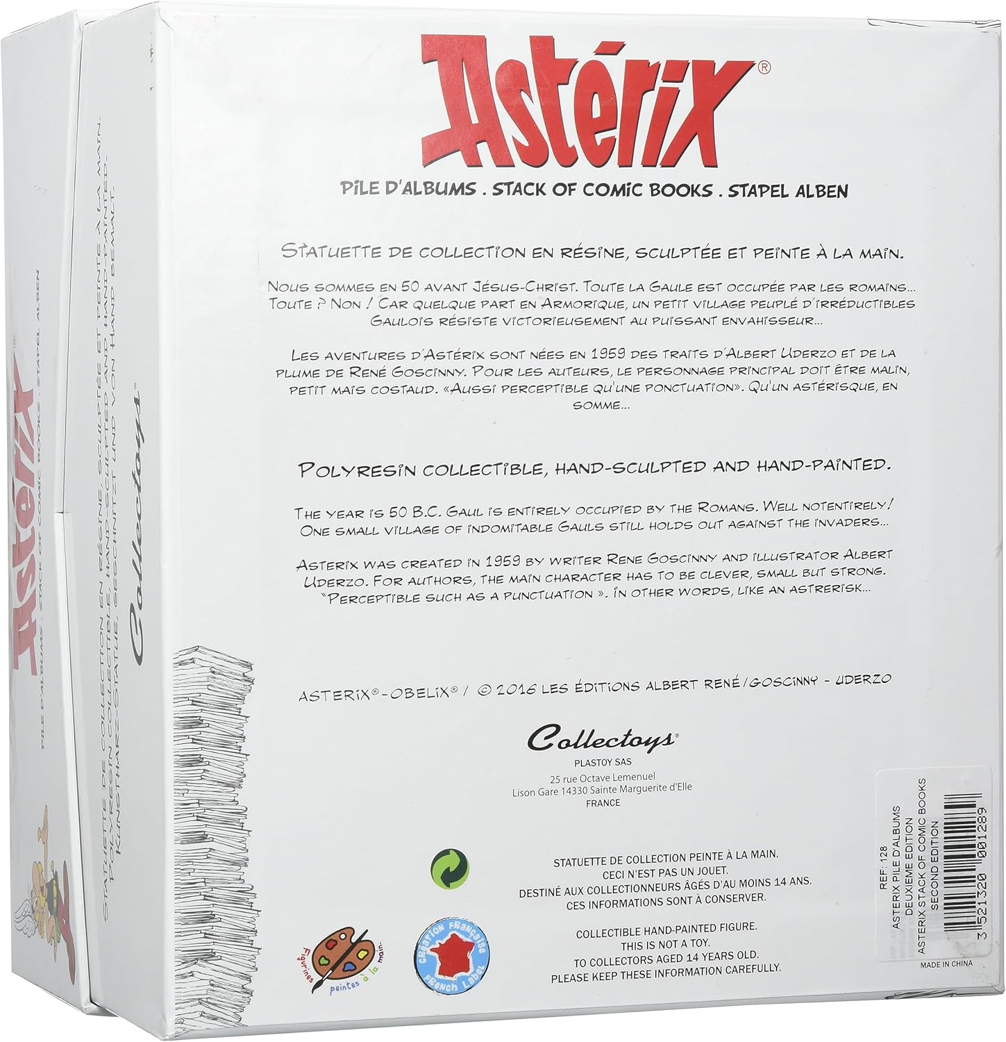 Plastoy SAS 128 - Asterix Sits on Stack of Books * New Edition *
