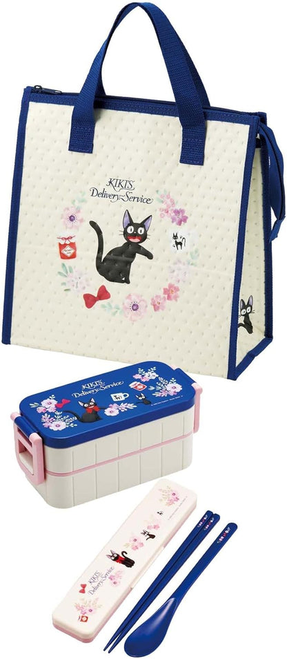 Skater FBC1-A Lunch Bag, Non-Woven Insulated Bag, Kiki's Delivery Service, French, Studio Ghibli