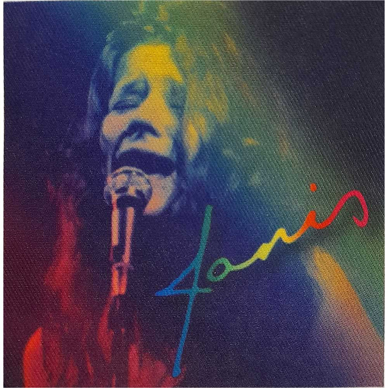 Janis Joplin Men's Rainbow Woven Patch