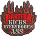 Rock Off Pantera Kicks Official Woven Patch