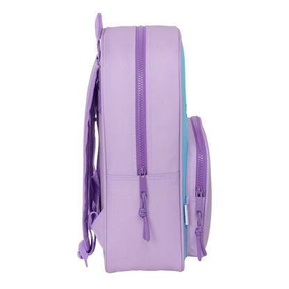 School Bag Stitch Sweet Blue Lilac 26 x 34 x 11 cm