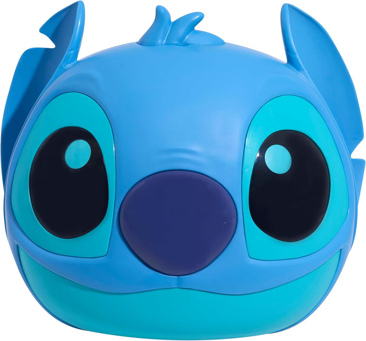 Just Play Disney Giant Stitch pluche dier in een verrassingscapsule, 8 accessoires, figuur 22,9 cm hoog, speelgoed voor kinderen vanaf 3 jaar