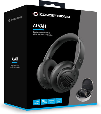 Conceptronic Bluetooth Stereo Headset with Active Noise Cancellation