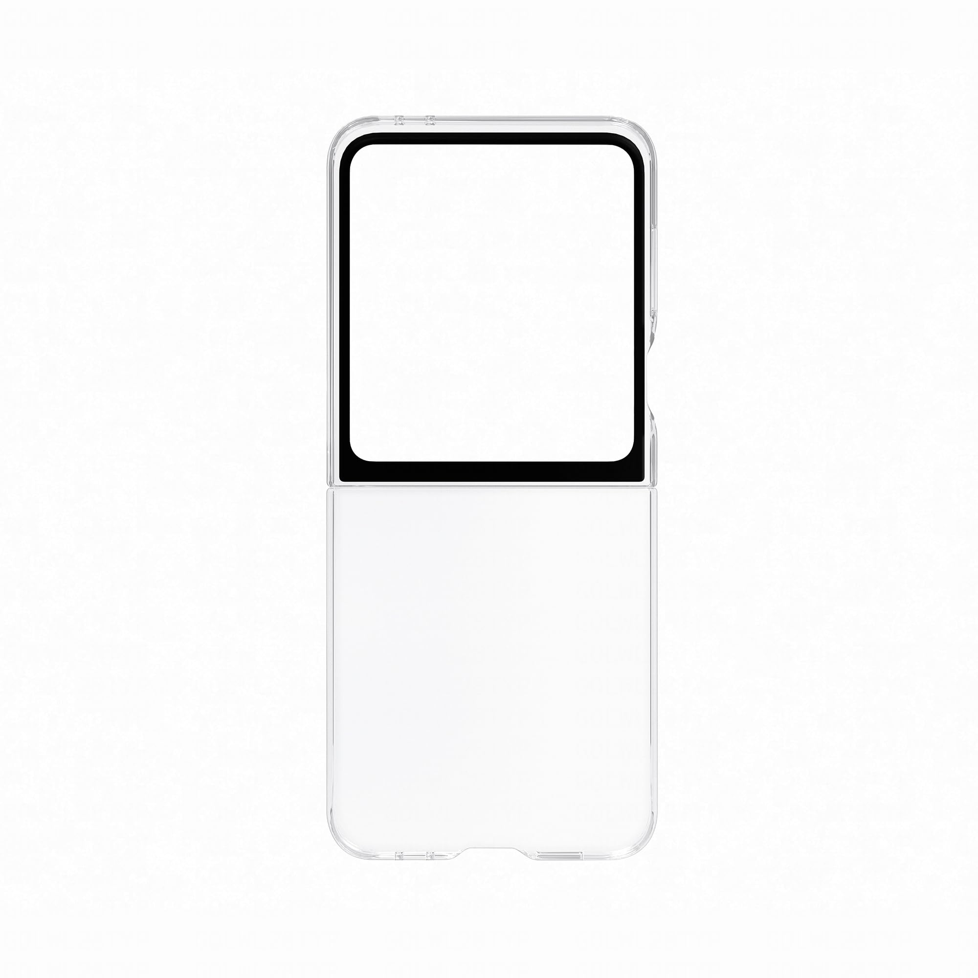 Clear Case SMAPP Custodia Trasparente per Samsung Galaxy Z Flip6, Trasparente