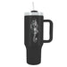 Pyramid International Harry Potter (The Dark Arts) 40oz/1200ML Tumbler with Straw and Lid, Advanced Double-Wall Vacuum Insulation, Keeps Beverages Cold Up to 11 Hours, Hot for Up to 7 Hours, BPA-Free