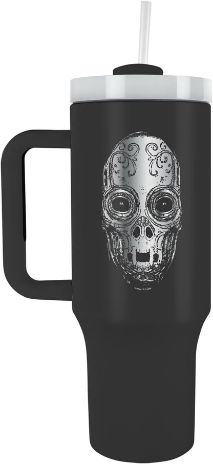 Pyramid International Harry Potter (The Dark Arts) 40oz/1200ML Tumbler with Straw and Lid, Advanced Double-Wall Vacuum Insulation, Keeps Beverages Cold Up to 11 Hours, Hot for Up to 7 Hours, BPA-Free