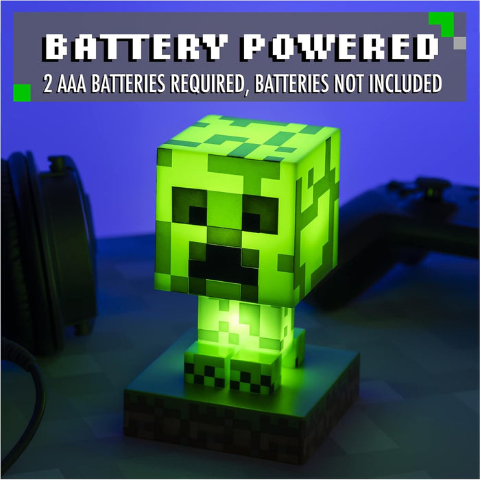 Paladone Lampada Minecraft, Creeper Icon Light, 11 cm