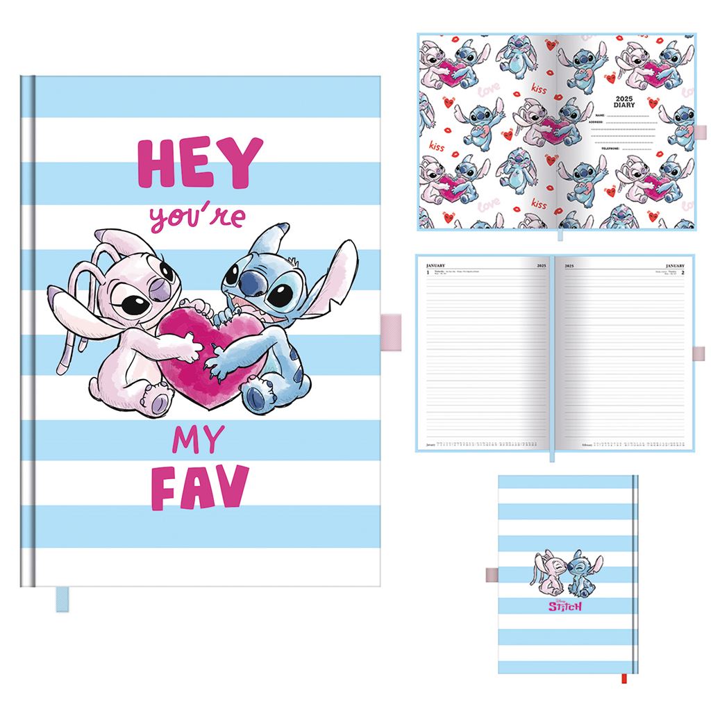 LILO & STITCH 2025 A5 Diary – Fun DTP Design with Vibrant Disney Characters, Monthly & Weekly Layouts for Effective Scheduling, Creative Notes, Daily Use, and Planning All Year Long