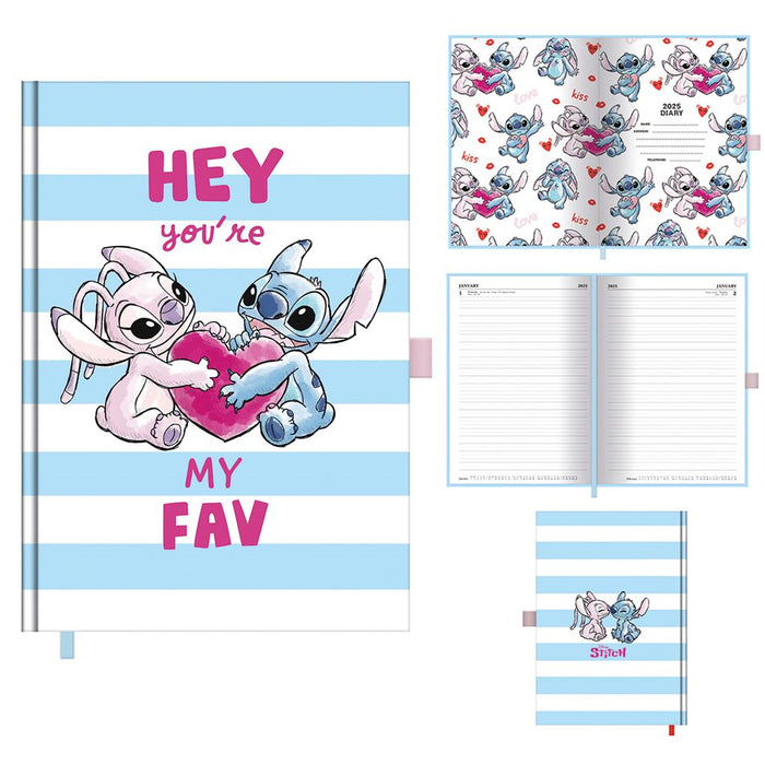 LILO & STITCH 2025 A5 Diary – Fun DTP Design with Vibrant Disney Characters, Monthly & Weekly Layouts for Effective Scheduling, Creative Notes, Daily Use, and Planning All Year Long