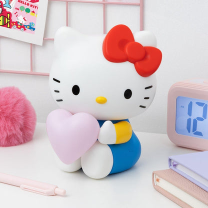 Hello Kitty 3D Shaped Light with Heart - Officially Licensed Sanrio Character Lamp, for Bedside Table or Shelf Decor, Battery Powered | Paladone