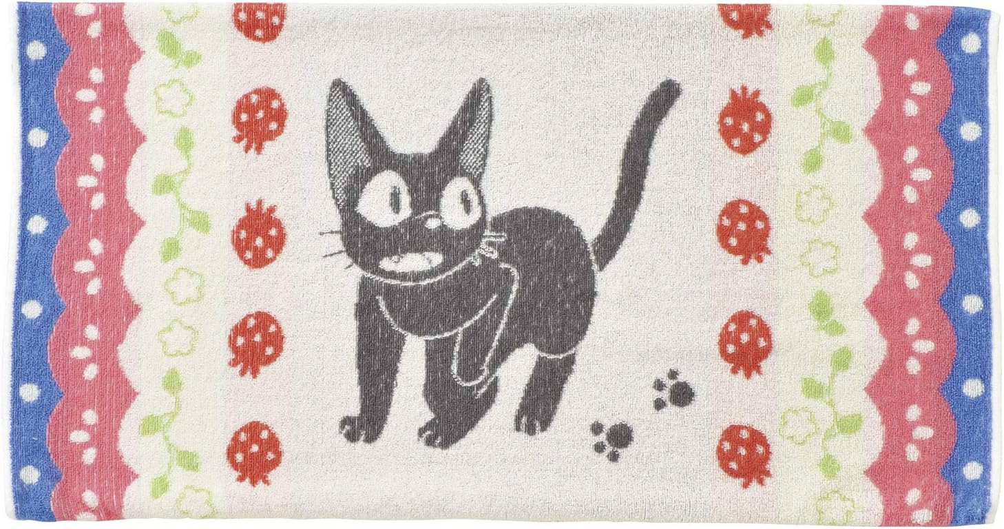 Kiki die kleine Hexe Kissenbezug Jiji, Erdbeeren, 34 x 64 cm