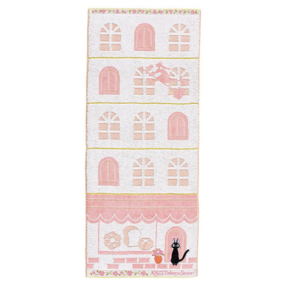 Marushin Ghibli 1005054200 Face Towel, Kiki's Delivery Service, 100% Cotton, Character Goods, Gift, Gift, Birthday, Mother's Day, Street Corner