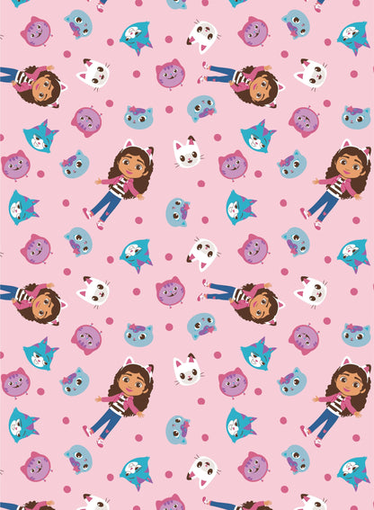 Flanel Deken Gabby\`s Poppenhuis 110x1450cm