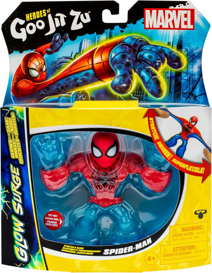 Spiderman Glow Surge 11 cm HERoeS OF GOO JIT ZU MARVEL Leuchtende und erweiterbare Figur